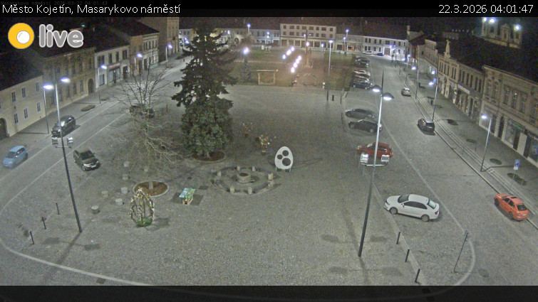 Město Kojetín - Masarykovo náměstí - 22.3.2026 v 04:01