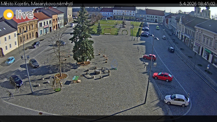 Město Kojetín - Masarykovo náměstí - 5.4.2026 v 08:45