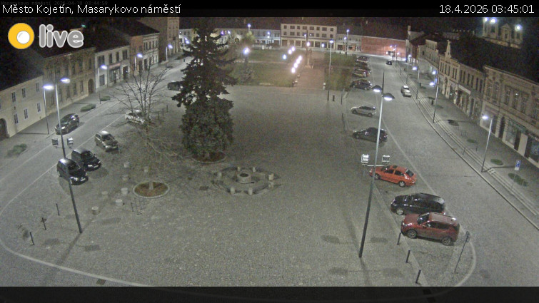 Město Kojetín - Masarykovo náměstí - 18.4.2026 v 03:45