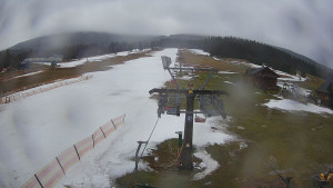 Horské atrakce Ramzová - Dolní část sjezdovky Skiareálu Ramzová - 7.2.2024 v 09:00