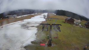 Horské atrakce Ramzová - Dolní část sjezdovky Skiareálu Ramzová - 11.2.2024 v 11:00