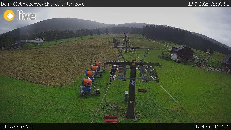 Horské atrakce Ramzová - Dolní část sjezdovky Skiareálu Ramzová - 13.9.2025 v 09:00 Horské atrakce Ramzová - Dolní část sjezdovky Skiareálu Ramzová - 13.9.2025 v 09:00