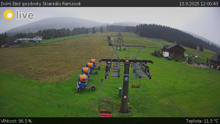 Horské atrakce Ramzová - Dolní část sjezdovky Skiareálu Ramzová - 13.9.2025 v 12:00 Horské atrakce Ramzová - Dolní část sjezdovky Skiareálu Ramzová - 13.9.2025 v 12:00