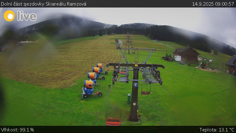 Horské atrakce Ramzová - Dolní část sjezdovky Skiareálu Ramzová - 14.9.2025 v 09:00 Horské atrakce Ramzová - Dolní část sjezdovky Skiareálu Ramzová - 14.9.2025 v 09:00
