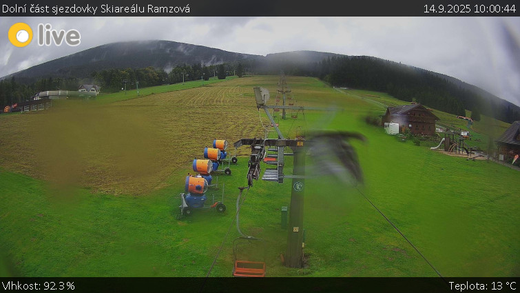 Horské atrakce Ramzová - Dolní část sjezdovky Skiareálu Ramzová - 14.9.2025 v 10:00