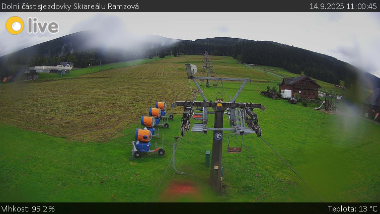 Horské atrakce Ramzová - Dolní část sjezdovky Skiareálu Ramzová - 14.9.2025 v 11:00 Horské atrakce Ramzová - Dolní část sjezdovky Skiareálu Ramzová - 14.9.2025 v 11:00