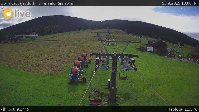Horské atrakce Ramzová - Dolní část sjezdovky Skiareálu Ramzová - 15.9.2025 v 10:00