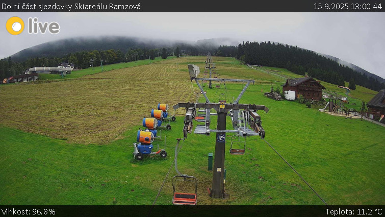 Horské atrakce Ramzová - Dolní část sjezdovky Skiareálu Ramzová - 15.9.2025 v 13:00