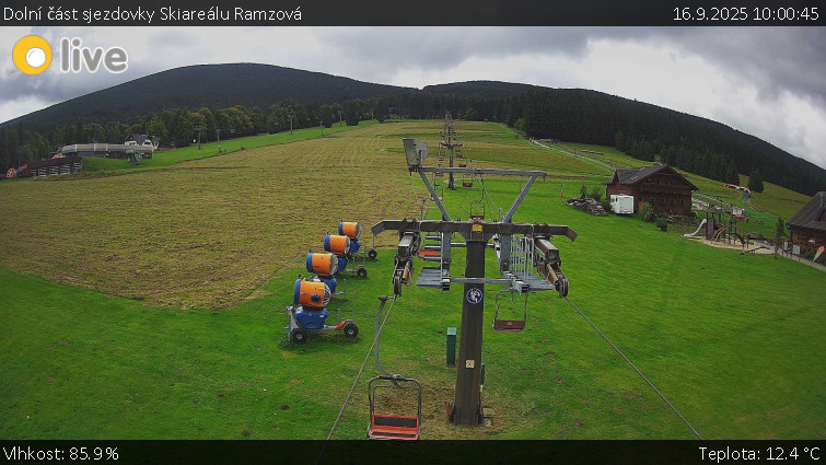 Horské atrakce Ramzová - Dolní část sjezdovky Skiareálu Ramzová - 16.9.2025 v 10:00