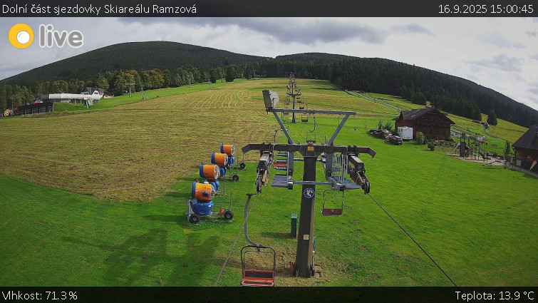 Horské atrakce Ramzová - Dolní část sjezdovky Skiareálu Ramzová - 16.9.2025 v 15:00