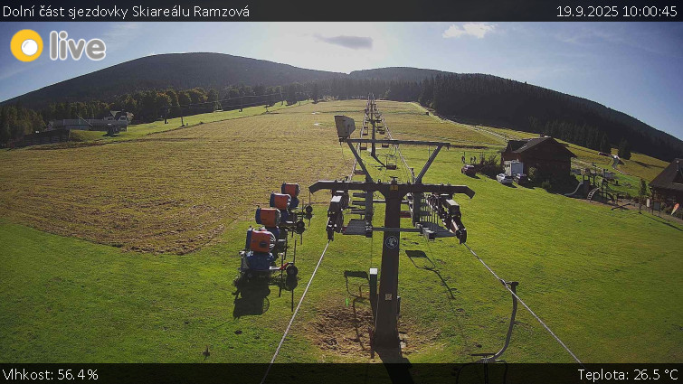 Horské atrakce Ramzová - Dolní část sjezdovky Skiareálu Ramzová - 19.9.2025 v 10:00
