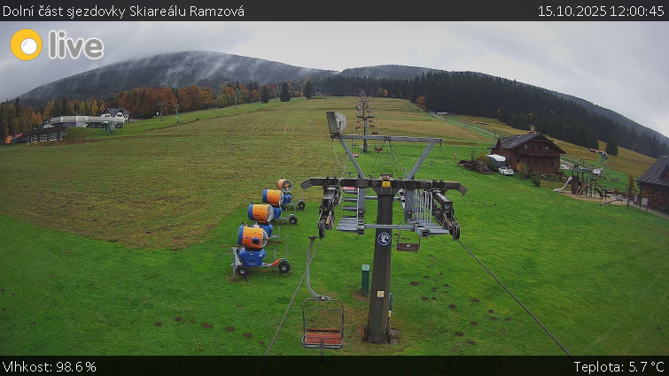 Horské atrakce Ramzová - Dolní část sjezdovky Skiareálu Ramzová - 15.10.2025 v 12:00 Horské atrakce Ramzová - Dolní část sjezdovky Skiareálu Ramzová - 15.10.2025 v 12:00