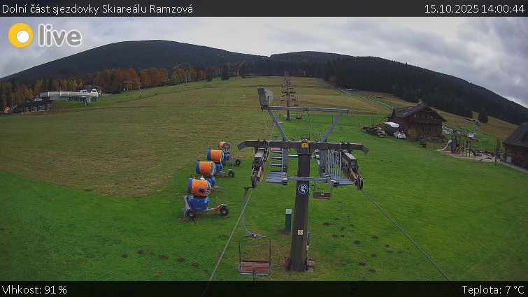 Horské atrakce Ramzová - Dolní část sjezdovky Skiareálu Ramzová - 15.10.2025 v 14:00 Horské atrakce Ramzová - Dolní část sjezdovky Skiareálu Ramzová - 15.10.2025 v 14:00