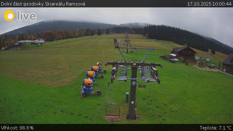 Horské atrakce Ramzová - Dolní část sjezdovky Skiareálu Ramzová - 17.10.2025 v 10:00 Horské atrakce Ramzová - Dolní část sjezdovky Skiareálu Ramzová - 17.10.2025 v 10:00