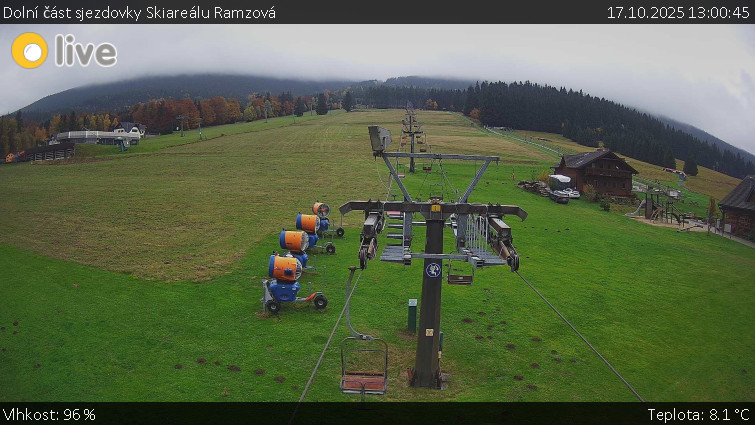 Horské atrakce Ramzová - Dolní část sjezdovky Skiareálu Ramzová - 17.10.2025 v 13:00 Horské atrakce Ramzová - Dolní část sjezdovky Skiareálu Ramzová - 17.10.2025 v 13:00