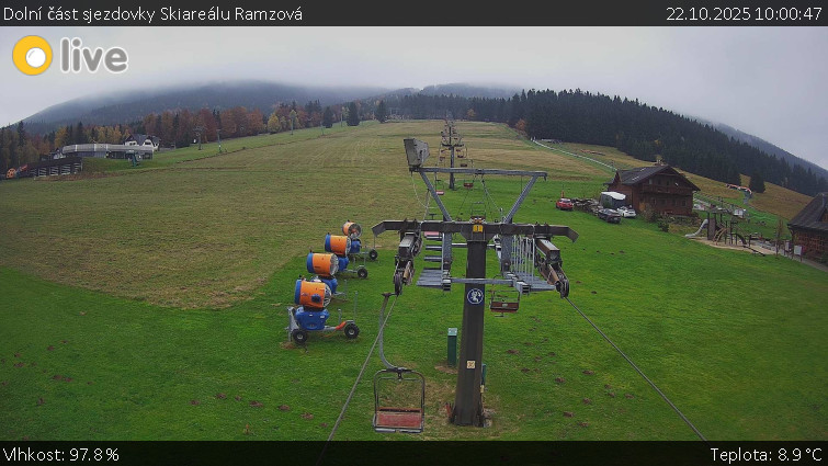 Horské atrakce Ramzová - Dolní část sjezdovky Skiareálu Ramzová - 22.10.2025 v 10:00 Horské atrakce Ramzová - Dolní část sjezdovky Skiareálu Ramzová - 22.10.2025 v 10:00