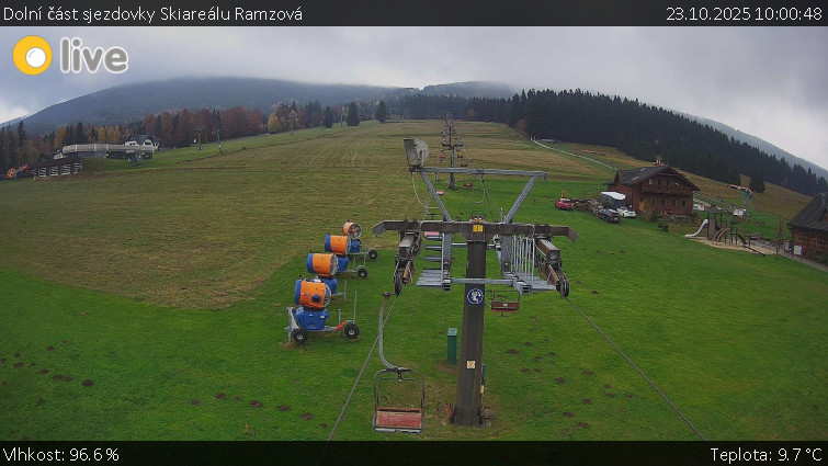 Horské atrakce Ramzová - Dolní část sjezdovky Skiareálu Ramzová - 23.10.2025 v 10:00 Horské atrakce Ramzová - Dolní část sjezdovky Skiareálu Ramzová - 23.10.2025 v 10:00