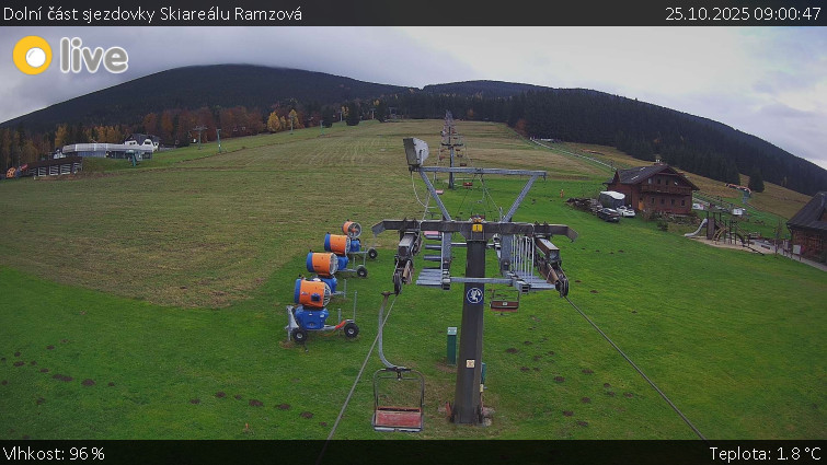 Horské atrakce Ramzová - Dolní část sjezdovky Skiareálu Ramzová - 25.10.2025 v 09:00 Horské atrakce Ramzová - Dolní část sjezdovky Skiareálu Ramzová - 25.10.2025 v 09:00