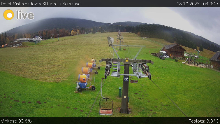 Horské atrakce Ramzová - Dolní část sjezdovky Skiareálu Ramzová - 28.10.2025 v 10:00 Horské atrakce Ramzová - Dolní část sjezdovky Skiareálu Ramzová - 28.10.2025 v 10:00