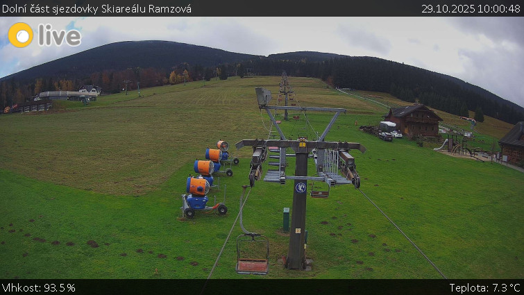 Horské atrakce Ramzová - Dolní část sjezdovky Skiareálu Ramzová - 29.10.2025 v 10:00 Horské atrakce Ramzová - Dolní část sjezdovky Skiareálu Ramzová - 29.10.2025 v 10:00