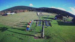 Dolní část sjezdovky Skiareálu Ramzová