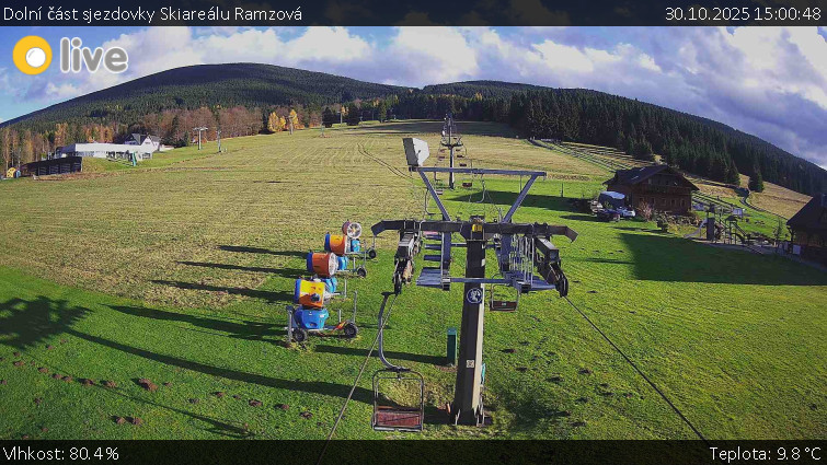 Horské atrakce Ramzová - Dolní část sjezdovky Skiareálu Ramzová - 30.10.2025 v 15:00