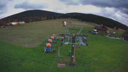 Dolní část sjezdovky Skiareálu Ramzová