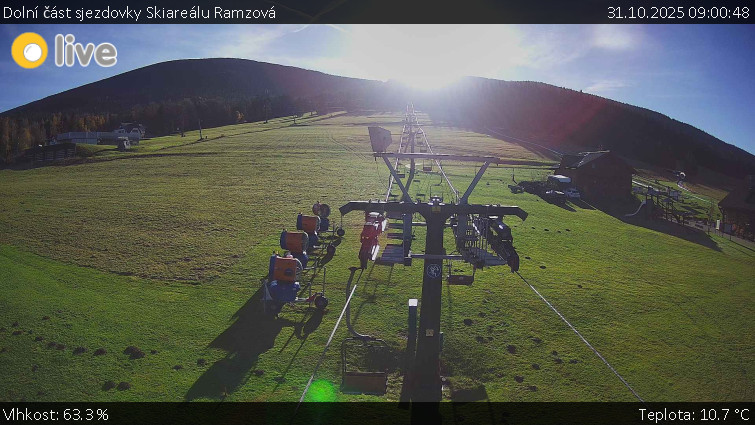 Horské atrakce Ramzová - Dolní část sjezdovky Skiareálu Ramzová - 31.10.2025 v 09:00 Horské atrakce Ramzová - Dolní část sjezdovky Skiareálu Ramzová - 31.10.2025 v 09:00