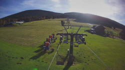 Dolní část sjezdovky Skiareálu Ramzová