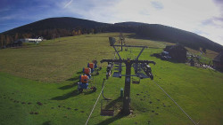 Dolní část sjezdovky Skiareálu Ramzová