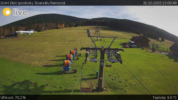 Horské atrakce Ramzová - Dolní část sjezdovky Skiareálu Ramzová - 31.10.2025 v 13:00 Horské atrakce Ramzová - Dolní část sjezdovky Skiareálu Ramzová - 31.10.2025 v 13:00