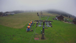 Dolní část sjezdovky Skiareálu Ramzová