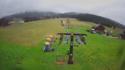 Dolní část sjezdovky Skiareálu Ramzová