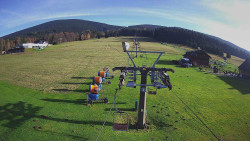 Dolní část sjezdovky Skiareálu Ramzová