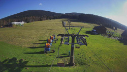 Dolní část sjezdovky Skiareálu Ramzová