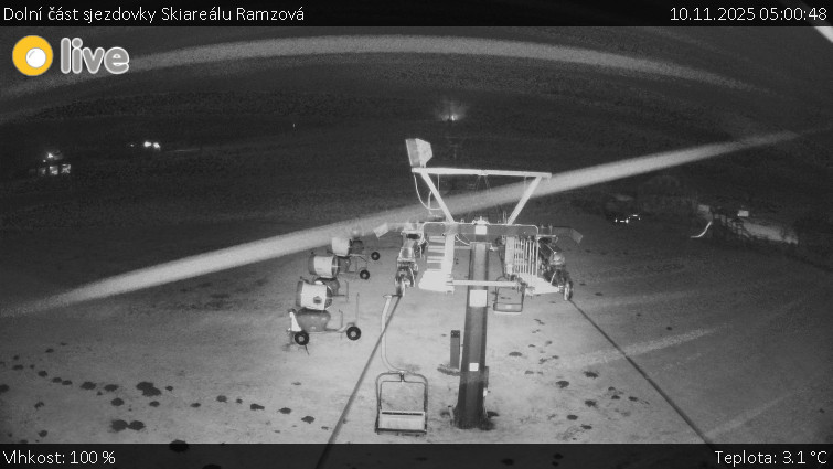 Horské atrakce Ramzová - Dolní část sjezdovky Skiareálu Ramzová - 10.11.2025 v 05:00