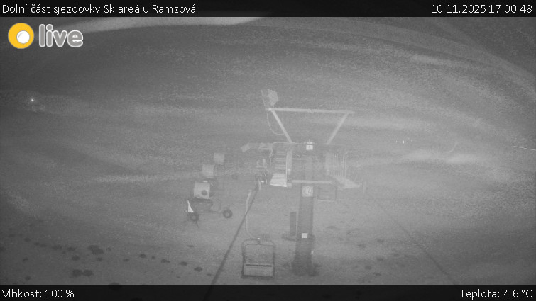 Horské atrakce Ramzová - Dolní část sjezdovky Skiareálu Ramzová - 10.11.2025 v 17:00