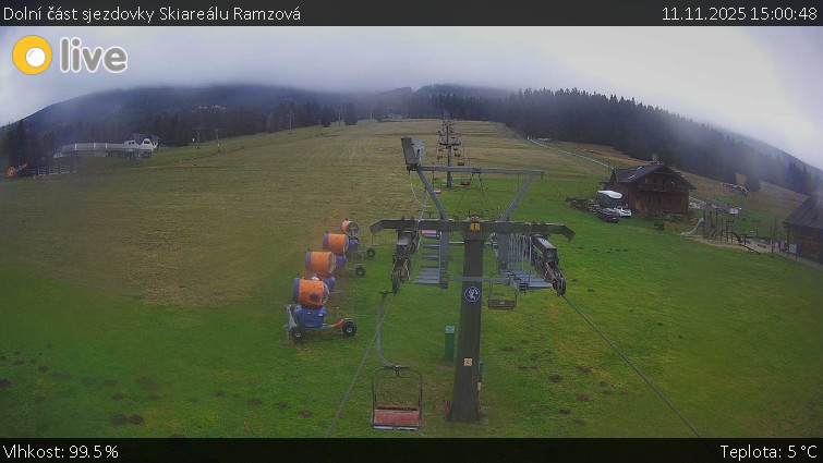 Horské atrakce Ramzová - Dolní část sjezdovky Skiareálu Ramzová - 11.11.2025 v 15:00