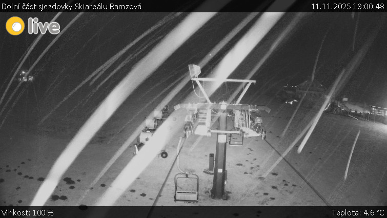 Horské atrakce Ramzová - Dolní část sjezdovky Skiareálu Ramzová - 11.11.2025 v 18:00