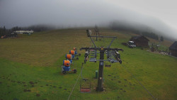 Dolní část sjezdovky Skiareálu Ramzová