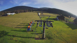 Dolní část sjezdovky Skiareálu Ramzová