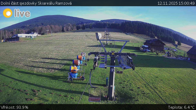 Horské atrakce Ramzová - Dolní část sjezdovky Skiareálu Ramzová - 12.11.2025 v 15:00