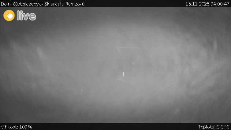 Horské atrakce Ramzová - Dolní část sjezdovky Skiareálu Ramzová - 15.11.2025 v 04:00