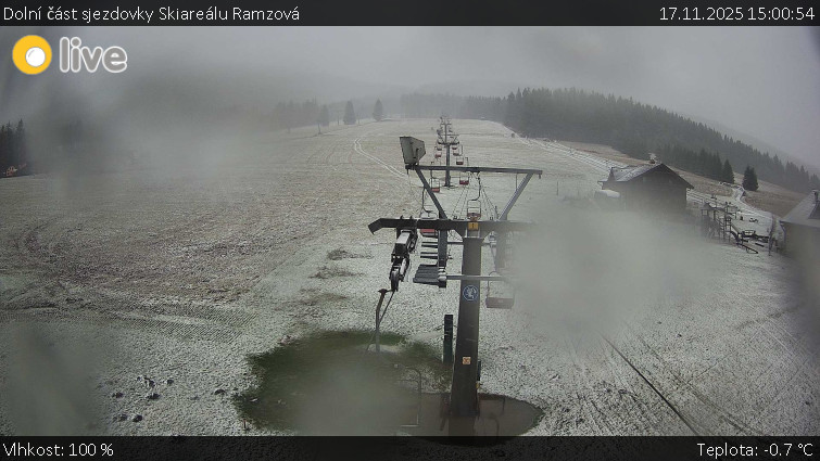 Horské atrakce Ramzová - Dolní část sjezdovky Skiareálu Ramzová - 17.11.2025 v 15:00