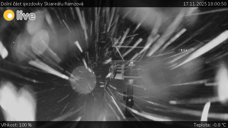 Horské atrakce Ramzová - Dolní část sjezdovky Skiareálu Ramzová - 17.11.2025 v 18:00