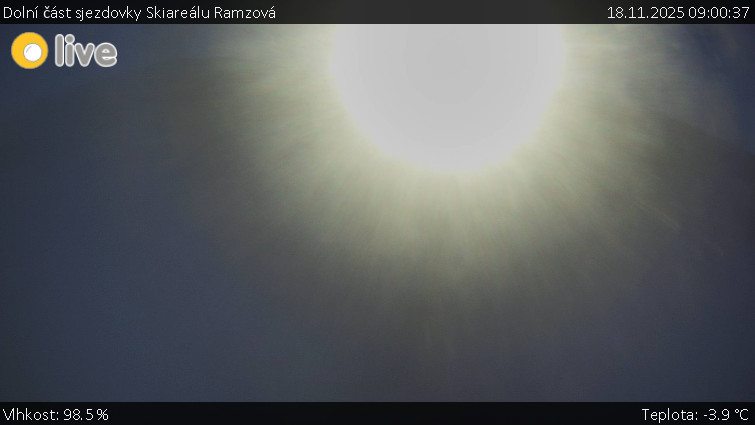 Horské atrakce Ramzová - Dolní část sjezdovky Skiareálu Ramzová - 18.11.2025 v 09:00