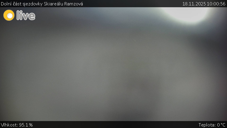 Horské atrakce Ramzová - Dolní část sjezdovky Skiareálu Ramzová - 18.11.2025 v 10:00