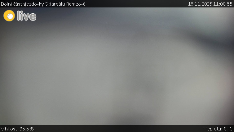 Horské atrakce Ramzová - Dolní část sjezdovky Skiareálu Ramzová - 18.11.2025 v 11:00