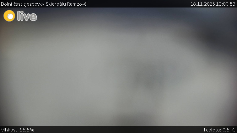 Horské atrakce Ramzová - Dolní část sjezdovky Skiareálu Ramzová - 18.11.2025 v 13:00