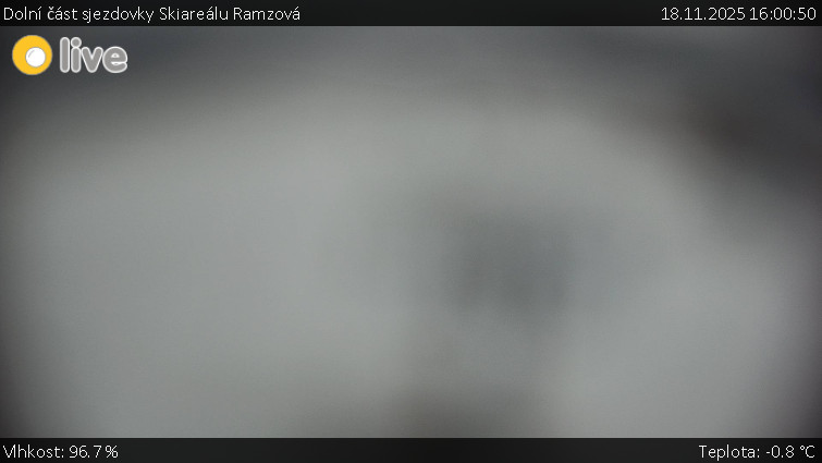 Horské atrakce Ramzová - Dolní část sjezdovky Skiareálu Ramzová - 18.11.2025 v 16:00